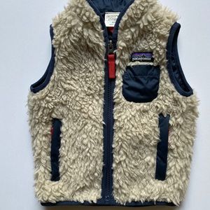 Patagonia Retro-X Baby Fleece Vest. Size 6-12 mos.